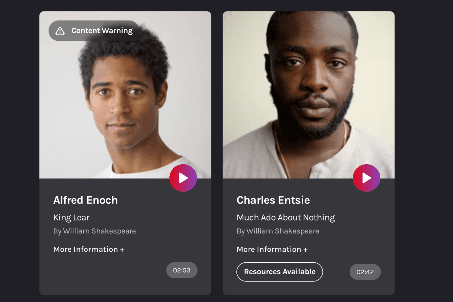 Alfred Enoch and Charles Entice