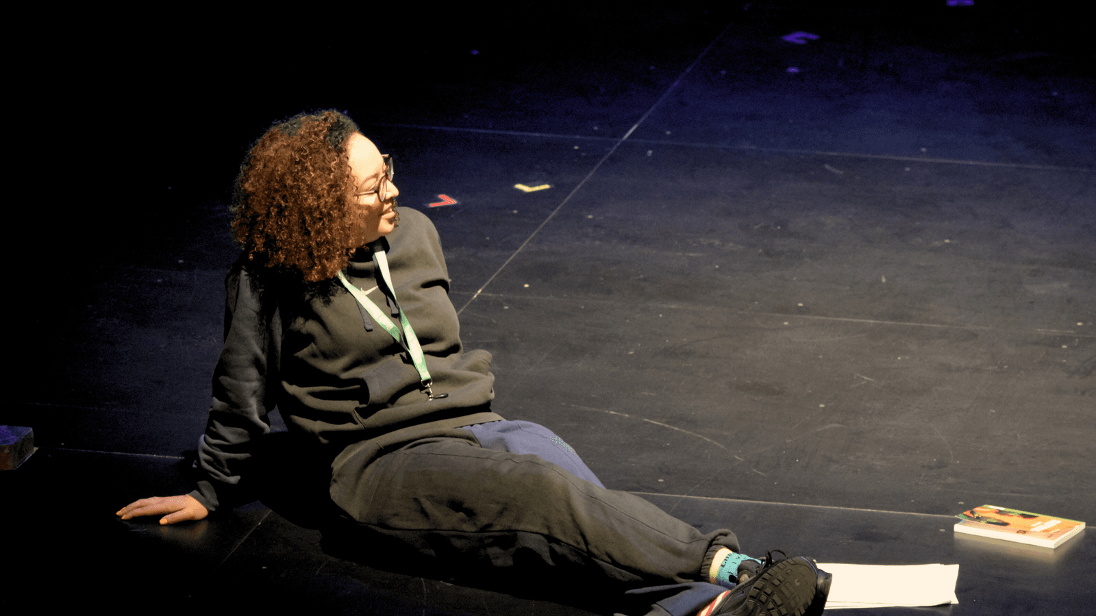 Lynette Linton on the stage of Theatre Royal Haymarket during her MC